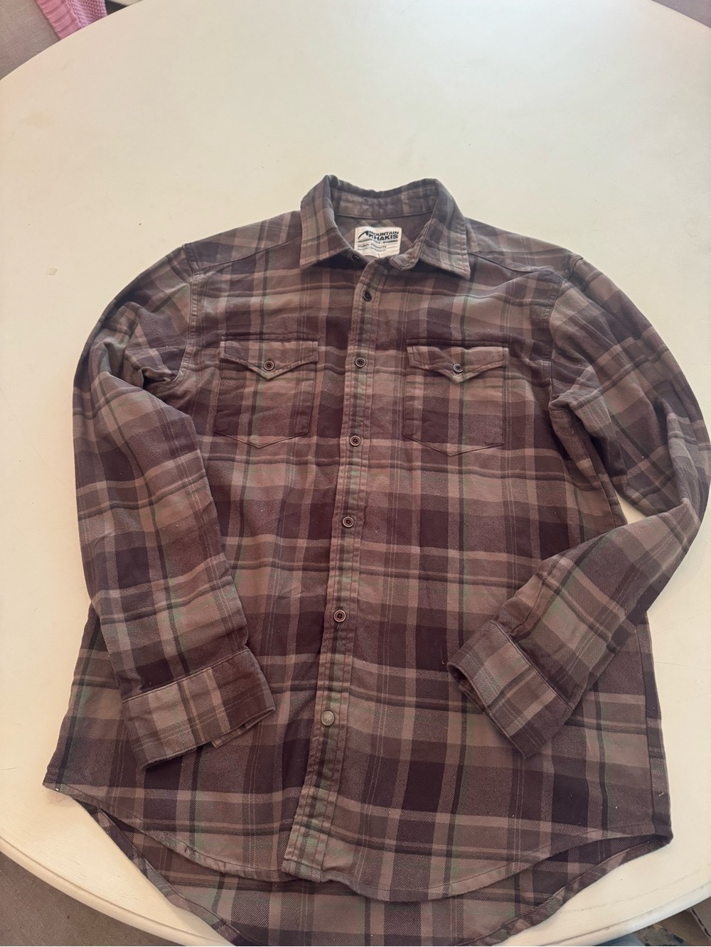 Mountain Khakis Brown Plaid Long-Sleeve Button-Down Shirt